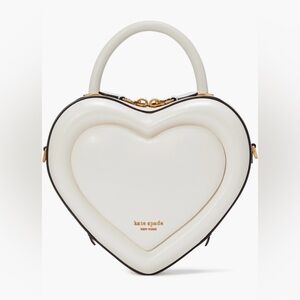 Kate Spade New York 3d heart leather crossbody bag (Cream)